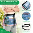 thumbnail image 4 of Yayeee Waist Apron with Pockets for Cooking Waterproof Half Server Aprons, Pink Window, 4 of 7