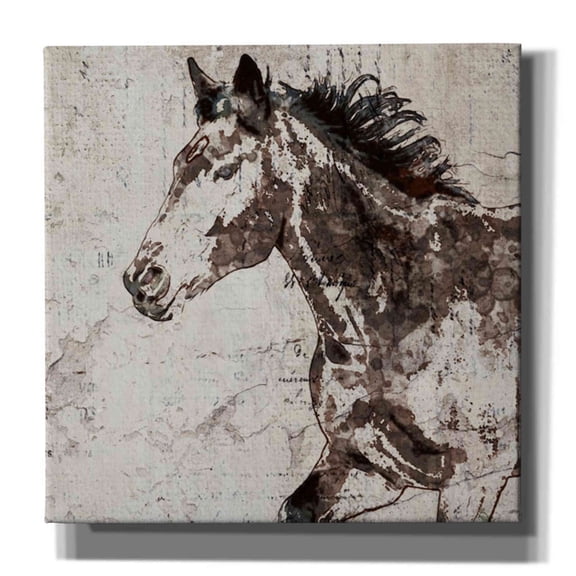 Epic Graffiti 'Galloping Horse 2' by Irena Orlov, Canvas Wall Art, 18"x18"