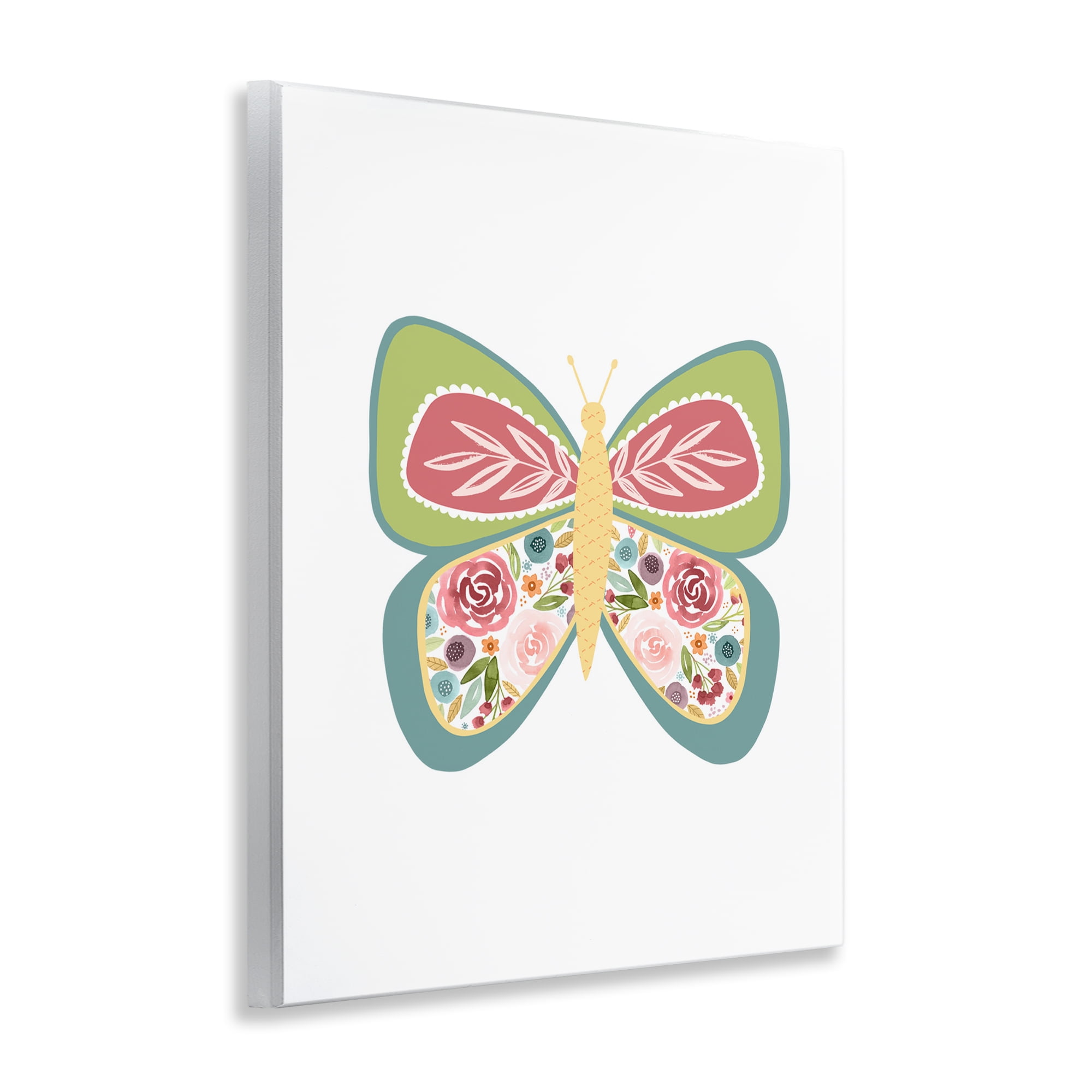 Stupell Industries Boho Pattern Butterfly Animals & Insects Painting Unframed Art Print Wall Art, 11 x 14