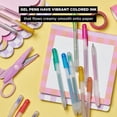 thumbnail image 4 of SAKURA Gelly Roll Retractable Gel Pens Colored - Metallic Gel Pens - 08 Medium Point Ink Pen for Journaling, Art, Calligraphy, or Drawing - Assorted Colored Ink - 10 Pens, 4 of 6