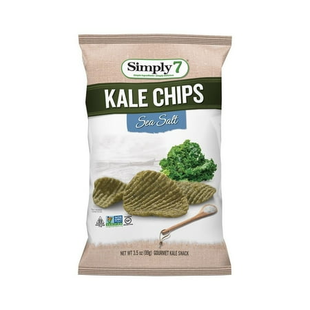 Seven Seas Four - SIMPLY 7 Kale Sea Salt Chip, 3.5 OZ (Pack of 12)