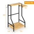 thumbnail image 2 of Billiard Cue Rack with Side Table, Pool Stick Holder Organizer for 8 Cues, Balls, and Accessories, 2 of 6