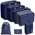 thumbnail image 1 of Big Sale ! Nomeni Home Textile Storage,Storage Case,Packing Cubes for Travel 7Pcs Travel Cubes Set Foldable Suitcase Organizer Lightweight Luggage Storage Bag, 1 of 4
