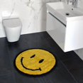 thumbnail image 4 of Smiley Face Reversible Round Bath Mat Rug, 4 of 4