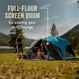 Coleman 6-Person Carlsbad Dark Room Dome Camping Tent with Screen Room ...