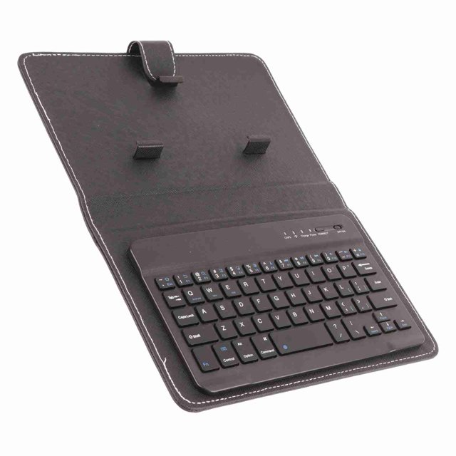 BT Keyboard Flip Case Cover with Stand, Lightweight, Detachable Magnetic Tray, Folio Design, Premium PU Leather, Compatible with , for , IOS Phones