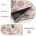 thumbnail image 6 of Vintage Spring Floral 2'x6' Runner Rugs for Hallway Kitchen Bedside Non Slip, Elegant Flowers Butterflies Farmhouse Entryway Rug Runners with Rubber Backing, Long Carpet Runner for Laundry Room, 6 of 8