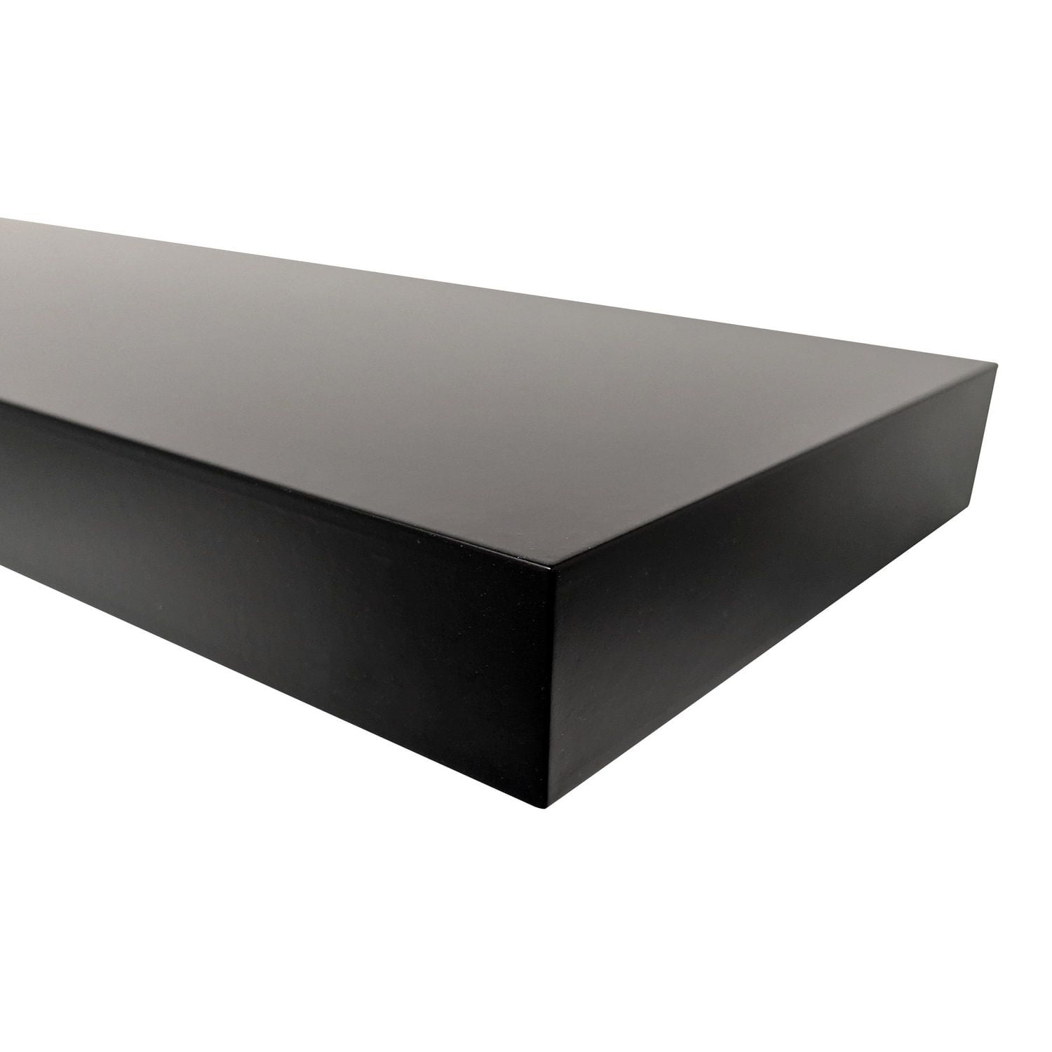 Hometrends 18 inch Black Floating Shelves - 2 PC Set