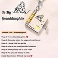 thumbnail image 4 of GvuoFny To My Daughter Granddaughter Book Necklace, Openable Engraved Message Locket Pendant Stainless Steel Birthday Graduation Gift, 4 of 6