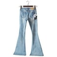 thumbnail image 3 of YAGHYAGH Womens High Rise Skinny Bootcut Jeans Vintage Flared Denim Pants, 3 of 3