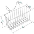 thumbnail image 2 of Kitchen Sink Caddy Organizer for Soap, Sponge, Dish Brush - Small Silver Dish Drainer Rack, 2 of 5