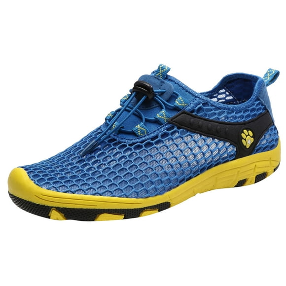 YOUSNH Men Sports Shoes Summer Mesh Breathable Comfortable Tracking Shoes Outdoor Sports Shoes Wading Shoes Mens Shoes Blue 11.5