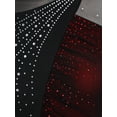 thumbnail image 6 of inlzdz Women's Color Block Lyrical Dance Dress Mesh Maxi Dresses Modern Contemporary Dancewear Black&Red L, 6 of 7