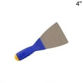 thumbnail image 2 of Porfeet Thickened Plastic Handle Carbon Steel Carbon Steel Putty Blade Scraper Tool(4 inch), 2 of 9