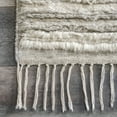 thumbnail image 4 of Rugs USA Fred Striped Shag Area Rug, 5' x 8', Yaretzi Grey, 4 of 9