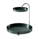 thumbnail image 3 of Estante de almacenamiento de 2 niveles, organizador de cocina con rotación de 360 ​​grados, para baño Verde, 3 of 9