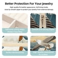thumbnail image 3 of Sea Mew Travel Portable Square Jewelry Boxes Display Case - Travel Organizer for Girls and Women, 3 of 6