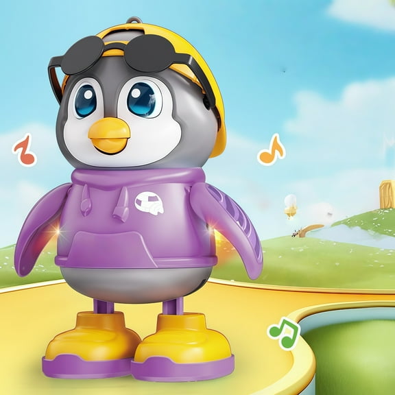Education Toy Penguin Robot with Interactive Light Music and Dancing Figurine for Kids