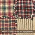 thumbnail image 3 of JCS Vintage Christmas 2 Plaid Homespun Cotton Fabric Red Green Sold by the Yard, 3 of 9