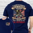 thumbnail image 4 of FLAGWIX Veteran, I Own It Forever The Title U.S. Veteran T-Shirt TPT2338TS - Father's Day, Christmas Gifts For Men, Husband Gifts, 4 of 6