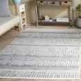 thumbnail image 2 of SAFAVIEH Mila Erksine Striped Polyester Area Rug, Beige/Blue, 5'3" x 7'6", 2 of 8