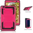 thumbnail image 3 of SOATUTO for Gateway Tab 8" Case FOXXD T8 Sunshine T1 Elite Tablet Case Shockproof Rugged Hybrid Case with Stand for NUU Tab 8 T0801L T0802/TECLAST P80H P80X Mix/VUCATIMES N8/Qlink Scepter 8 inch, Pink, 3 of 6