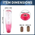 thumbnail image 3 of Ofertas Únicas Pomos de Cambio de 20 cm de Acrílico para Vehículos Automáticos y Manuales con 2 Adaptadores Color Rosa Claro 1 Juego, 3 of 7