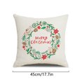 thumbnail image 3 of Advancent Funda de almohada navideña con estampado de Navidad, funda de cojín para sofá, funda de almohada decorativa para el hogar, sofá, Navidad, Kits de decoración para fiestas No.03 Advancent HA007803-03, 3 of 6