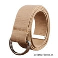 thumbnail image 4 of HJQEQVD Canvas Belt Belt for Men Women with Metal Double D Ring Buckle Casual Pants Canvas Belt D Buckle Half Ring 48inch（Khaki）, 4 of 5
