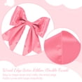 BVIEAKDA 4 Inch x 10 Yards Pink Double Faced Satin Wired Ribbon ...