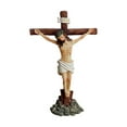 thumbnail image 3 of Jesus Crucifix Figurine Cross Statue Decorative Resin Material Suitable for Home Office or Hotel Display, 3 of 9