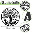 thumbnail image 4 of RETON Metal Wall Art Decor Tree of Life Wall Hanging Garden Sculptures for Bedroom Living Room Indoor Outdoor Gift, 4 of 7