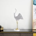thumbnail image 3 of Escultura de grulla blanca, accesorio decorativo para bodas con estilo. B, 3 of 8