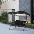 thumbnail image 5 of Swing Canopy Cover 190T Oxford Cloth Waterproof Swing Sunshade for Outdoor Patio Courtyard Blue, 5 of 5
