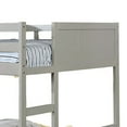 thumbnail image 5 of Benjara Panel Design Wooden Full Over Full Bunk Bed with Built in Side Ladder, Gray, 5 of 5