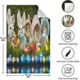 thumbnail image 5 of Easter Bunnies Chocolate Eggs Kitchen Tea Towels 4 Pack Absorbent Hand Dish Towels, Rabbit Dishcloths Lint-Free 18x28 Inch Fast Drying for Cooking Baking Home Clean, 5 of 7