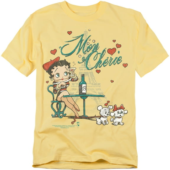 Betty Boop Mon Cherie Mens Short Sleeve Shirt