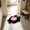 Black, variant on PiGOGI Irregular Faux Fur Floor Mat, Non-Slip Cold Insulating Rug, for Bedroom Sofa Side, Diatom Mud Material