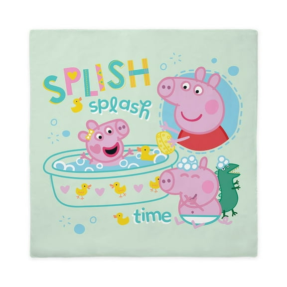 CafePress - Peppa Pig: Splish Splash - Queen Duvet