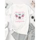 thumbnail image 2 of Camiseta para mamá para mujer ropa de calle clásica veranoMachine Washable] Women's Fashionable Black T-Shirt with Pink Heart and English Text Design - Casual Round Neck Short Sleeve, Comfortable Su, 2 of 6