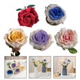 thumbnail image 4 of Rose Bouquet Hand Knitted Wool Flower Crochet Preserved Flower, 4 of 10