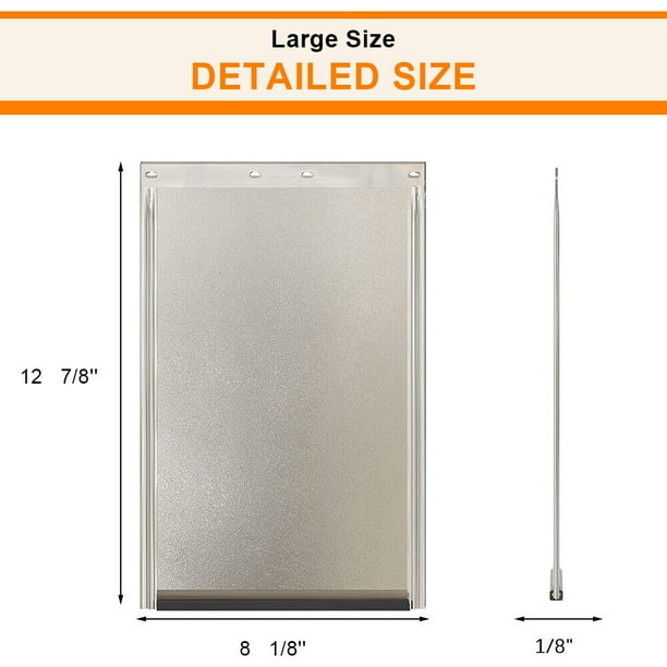 Dog Pet Door Replacement Flap Compatible With Pet safe 12 7/8” X 8 1/8