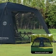 thumbnail image 3 of 2pcs Door Net for Canopy Tent Dome Canopy Camping Sun Protection Waterproof Canopy, 3 of 9