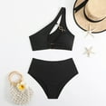 thumbnail image 2 of QHFBli Womens Two Piece Bathing Suit Criss Cross Underwire Bikini High Cut Swimsuit, 2 of 7