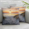 Alepadnf Birds Sunset Pillow Cushion Covers Breathable Short Plush