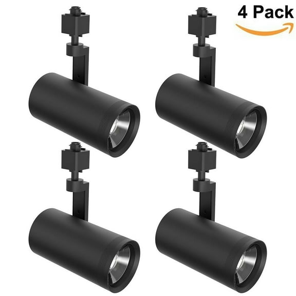 Commercial LED Track Light Heads Black 20/25/30W 5-Color 120V Dimmable H Type Spot Lighting