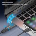 thumbnail image 4 of USB 3,1 GEN 2 macho a tipo C hembra adaptador doble lados 10Gbps soporte OTG carga rápida USB C 3,1 convertidor para PC portátil, 4 of 8
