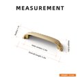 thumbnail image 3 of Goo-Ki 2.5"(64mm) Hole Center Champagne Bronze Kitchen Cabinet Handles, Closet Classic Zinc Alloy Din Cup Cabinet Pulls Dresser Handles for Bedroom, 6 Pack, 3 of 6