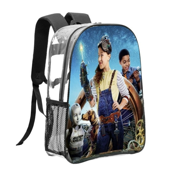 Annedroids Pattern Transparent Backpack Lightweight And fashionable Showcasing Personality And Leading The Trend