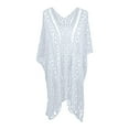 thumbnail image 6 of Womens Crochet Lace Knit Swimwear Cover Up Dress Summer Beach Bikini Cover Up 2023, 6 of 6